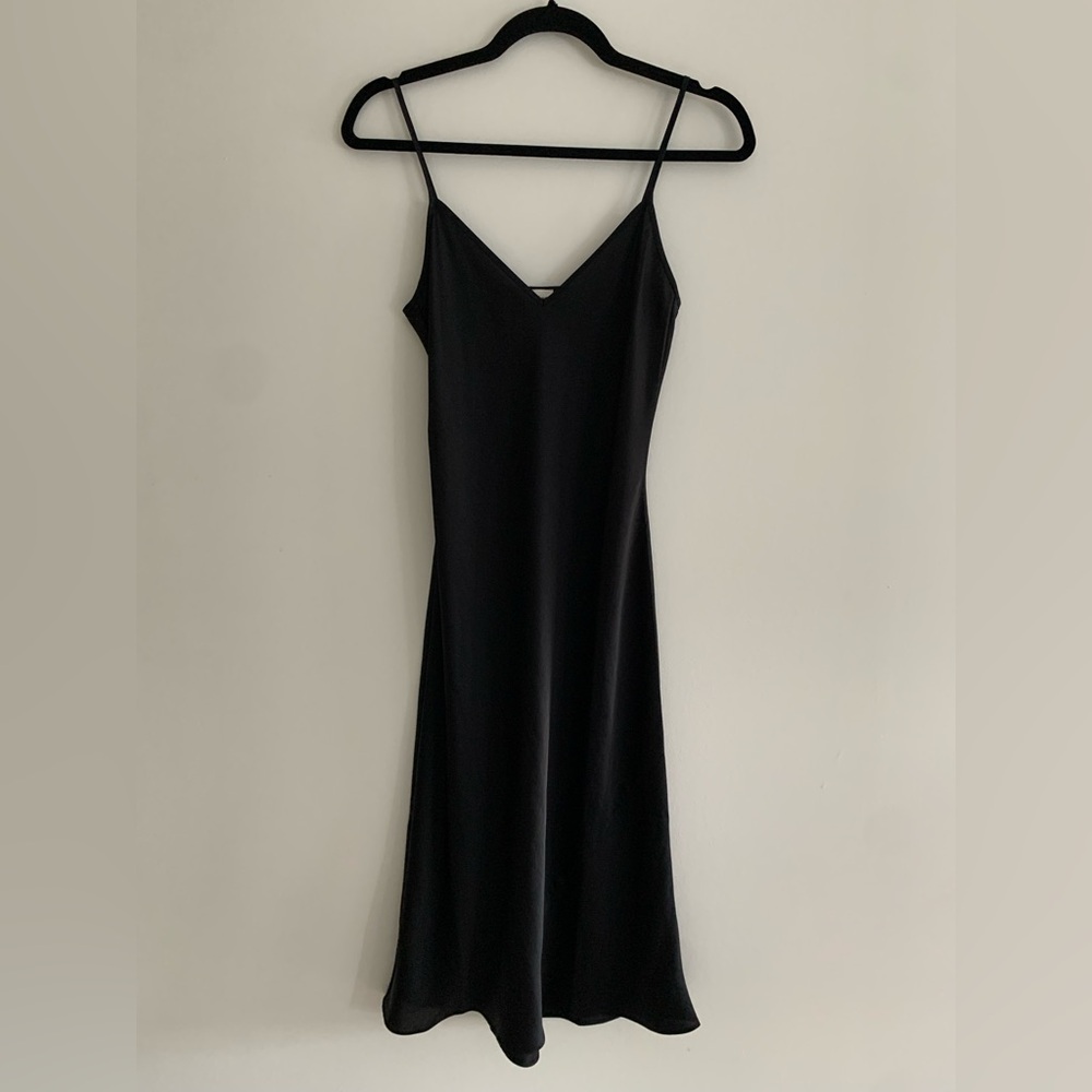 Wilfred Black Slip Dress
